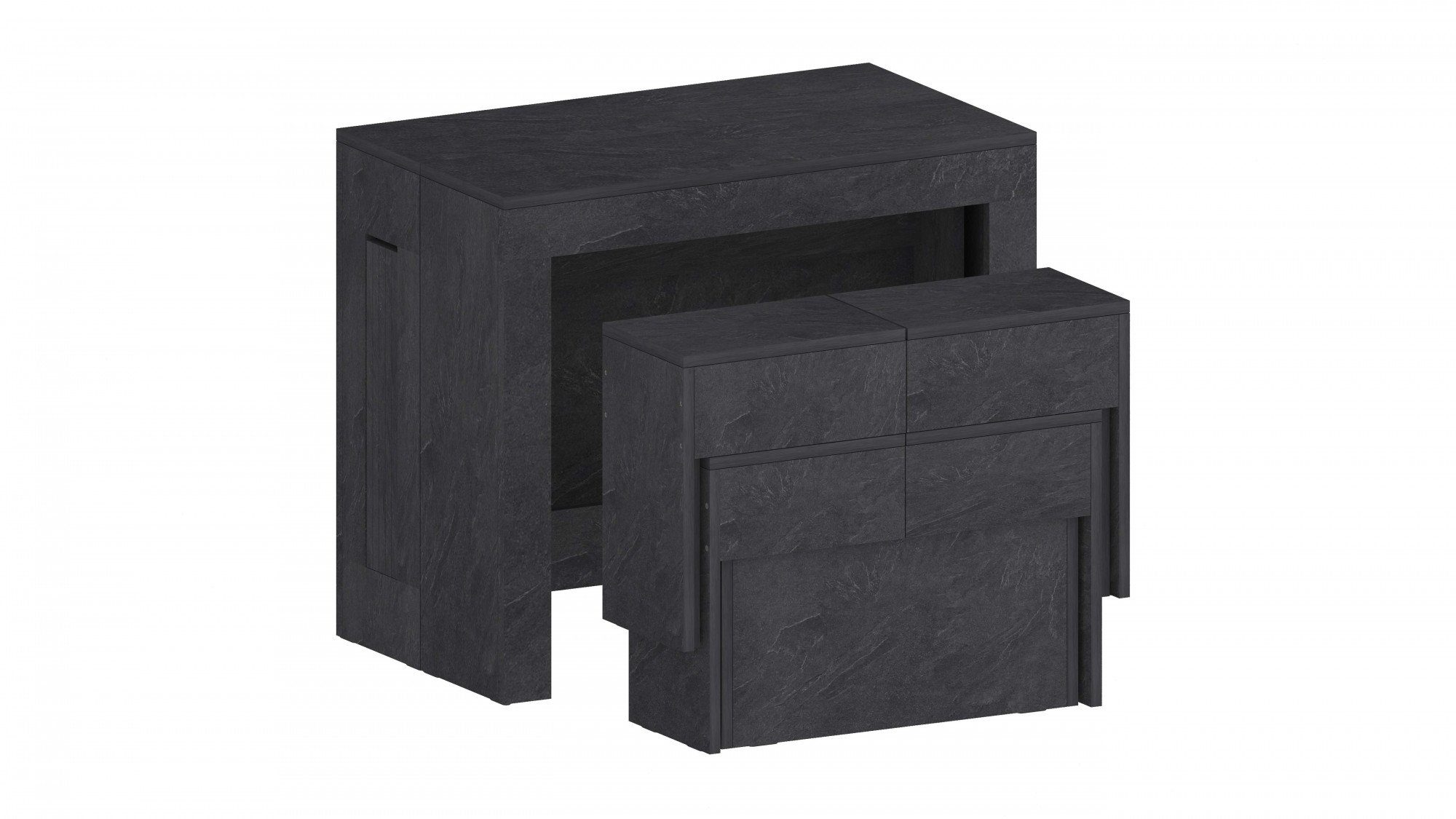 Tecnos Sitzgruppe Praktika, (Spar-Set, 2-tlg., Set beinhaltet 2 Bänke), Je Bank ausziehbar bis 290 cm
