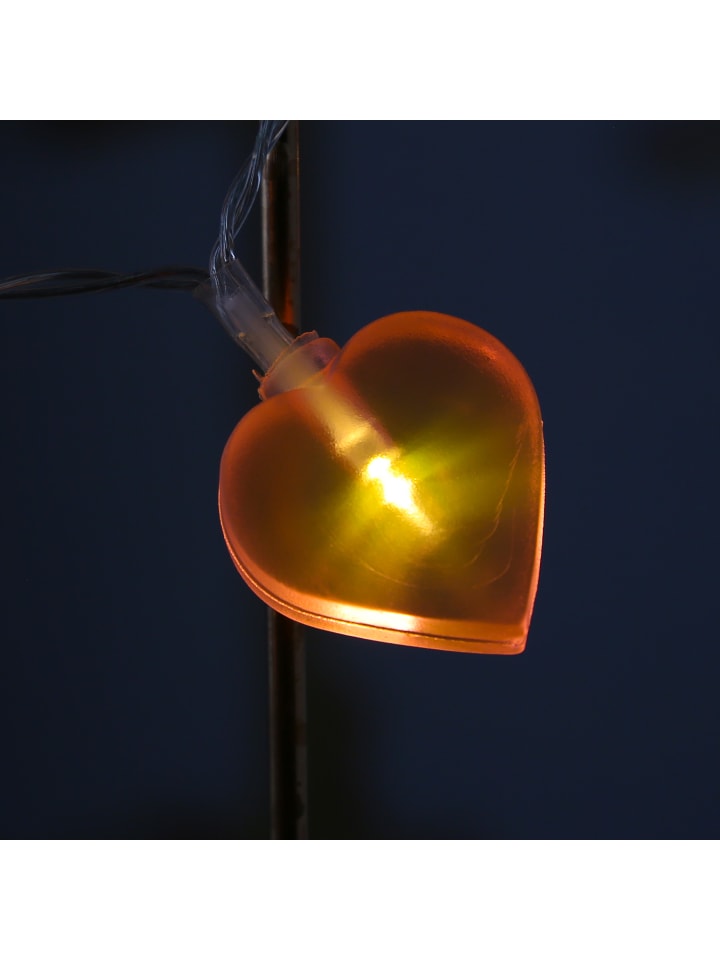 MARELIDA LED Lichterkette Herzen für Valentingstage Muttertag L: 90cm in rosa günstig kaufen onesize