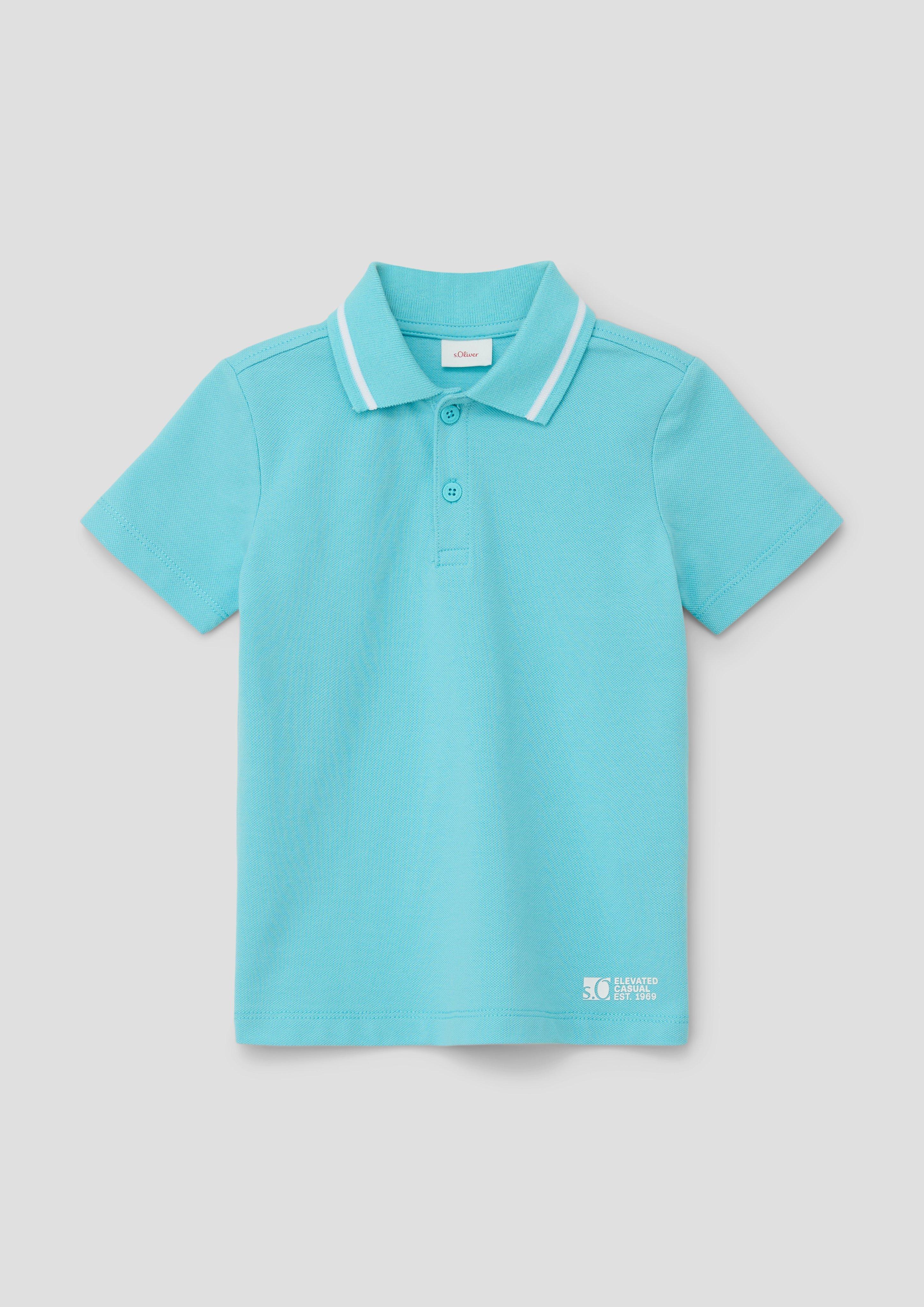 Poloshirt mit Kontrast-Streifen  2143111-6141