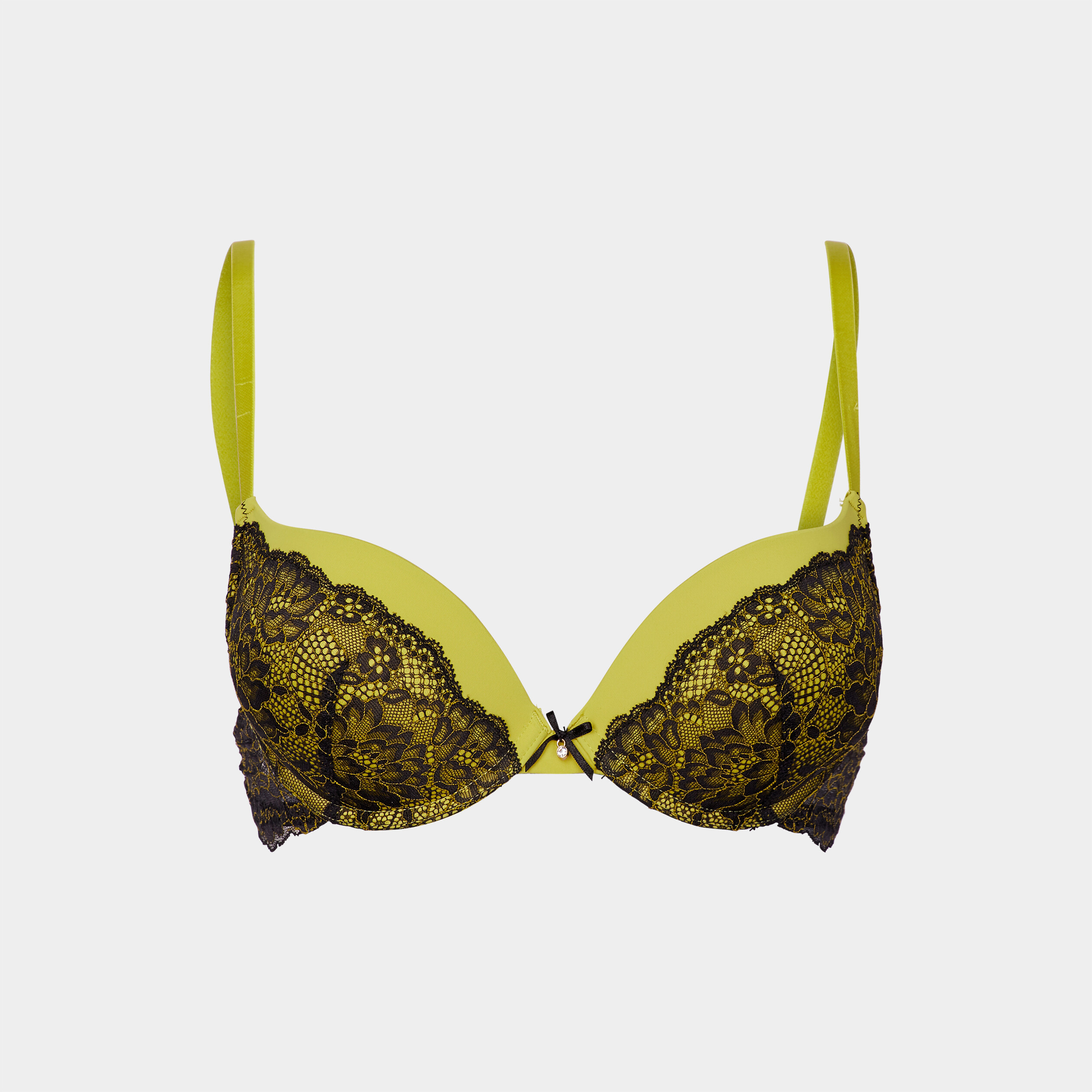 Soutien-gorge dentelle maxi push-up vert femme | La Halle