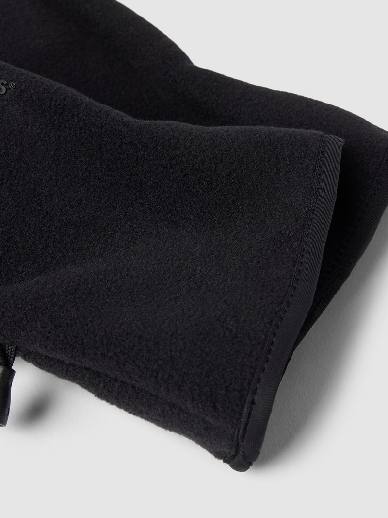 Handschuhe mit Label-Detail in schwarz