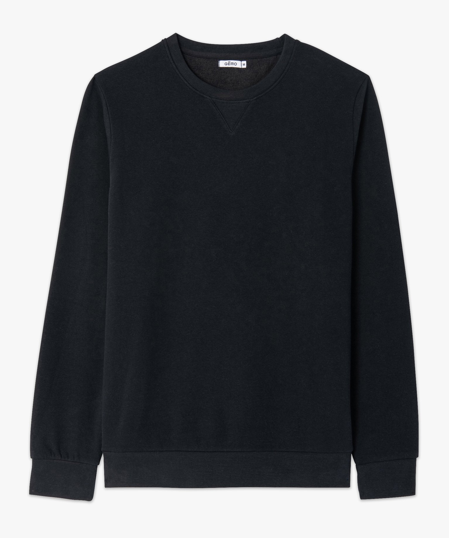 Sweat homme avec intérieur molletonné noir | GEMO