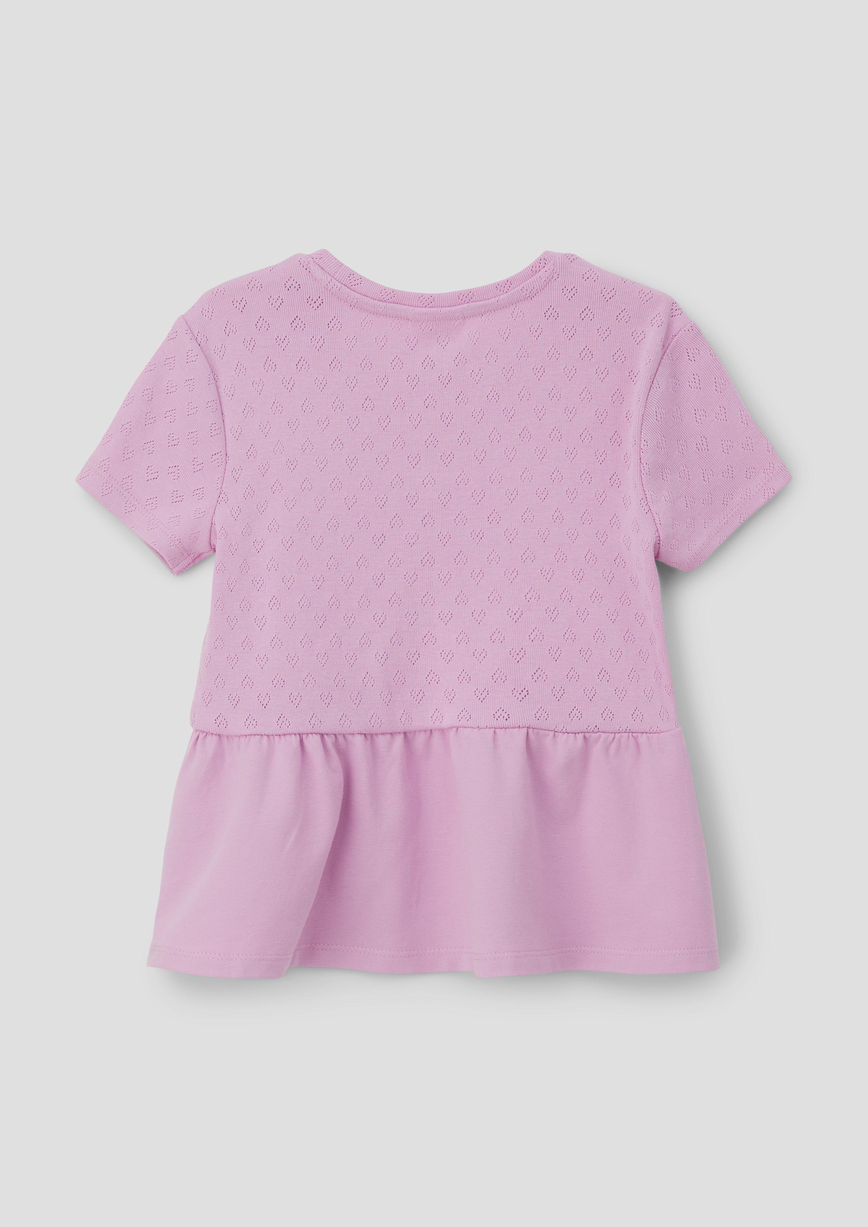 T-Shirt mit Ajourmuster  2142064-4442