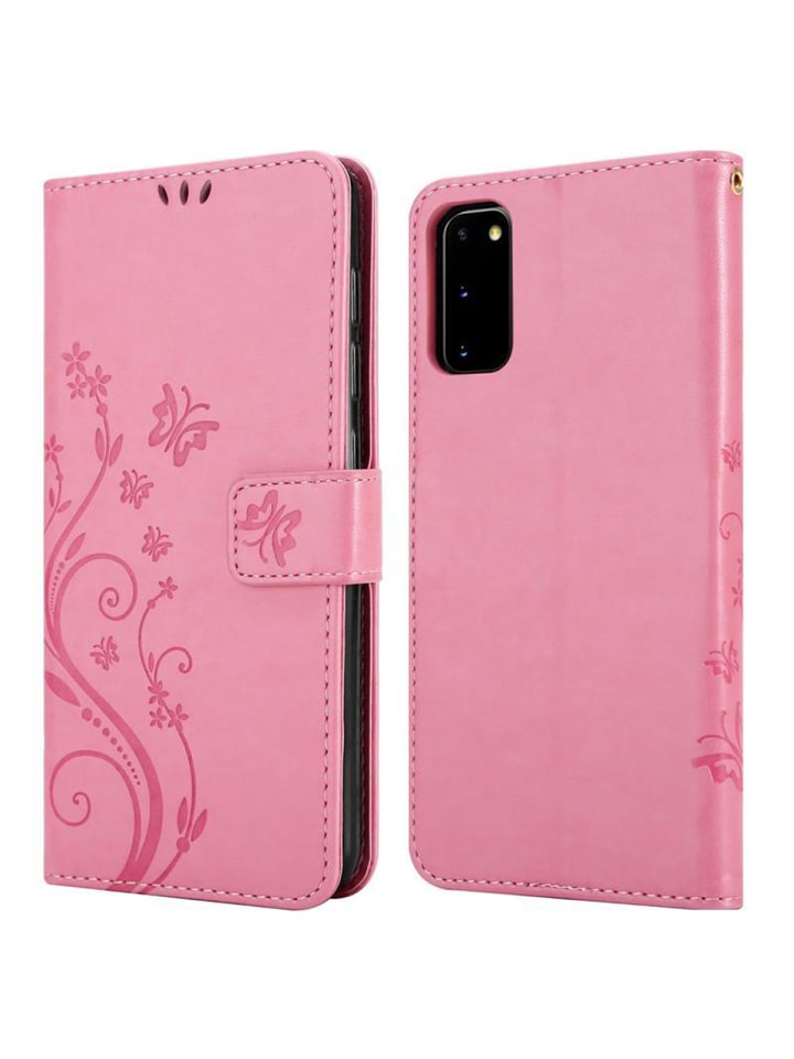 cadorabo Hülle für Samsung Galaxy S20 Blumen Design in FLORAL ROSA günstig kaufen onesize