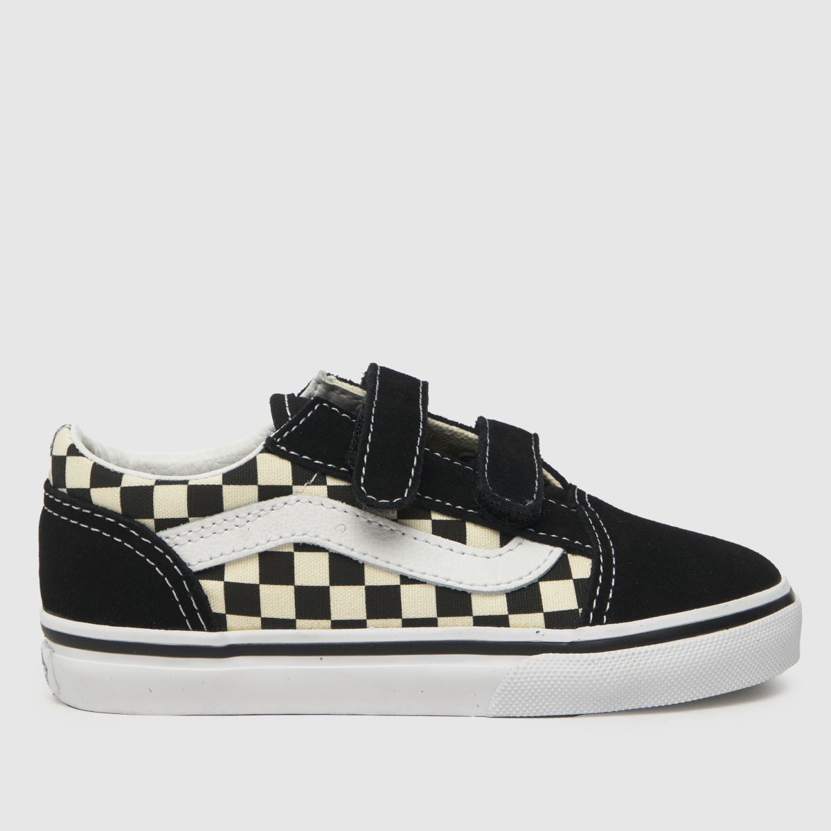 Vans svarta och vita Old Skool v småbarnsskor