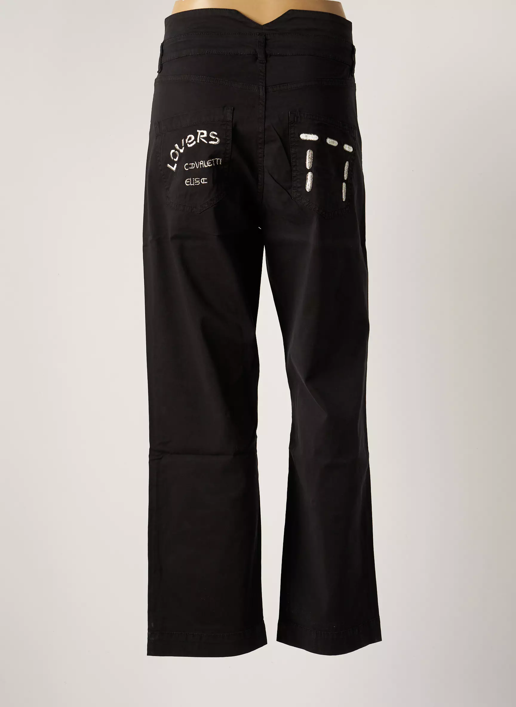 Elisa Cavaletti Pantalons Droits Femme couleur noir