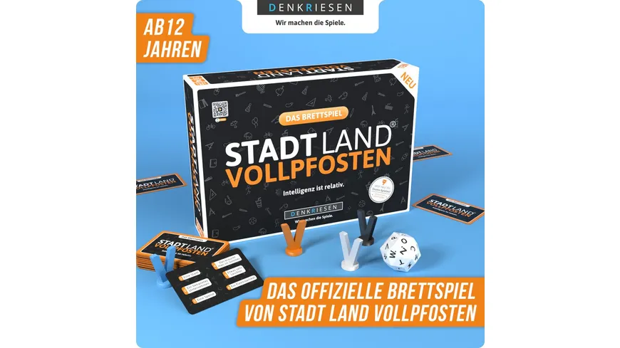 Denkriesen - STADT LAND VOLLPFOSTEN® – Brettspiel - 