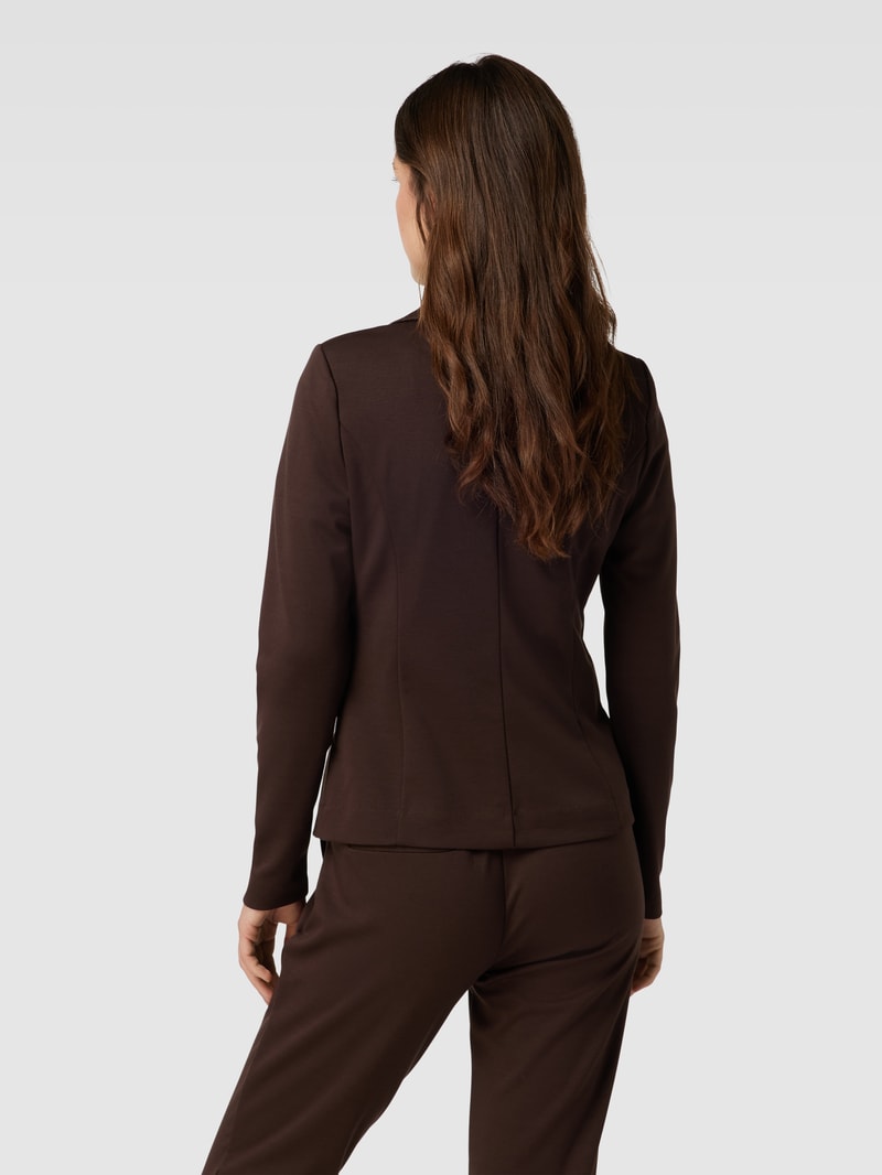 Blazer mit Paspeltaschen Modell 'KATE' in dunkelbraun