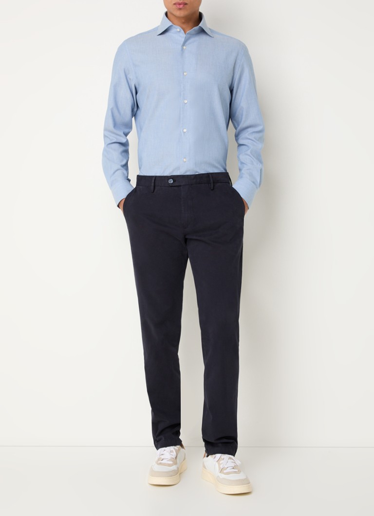 Pantaloni chino slim fit Boggi Milano cu buzunare interioare