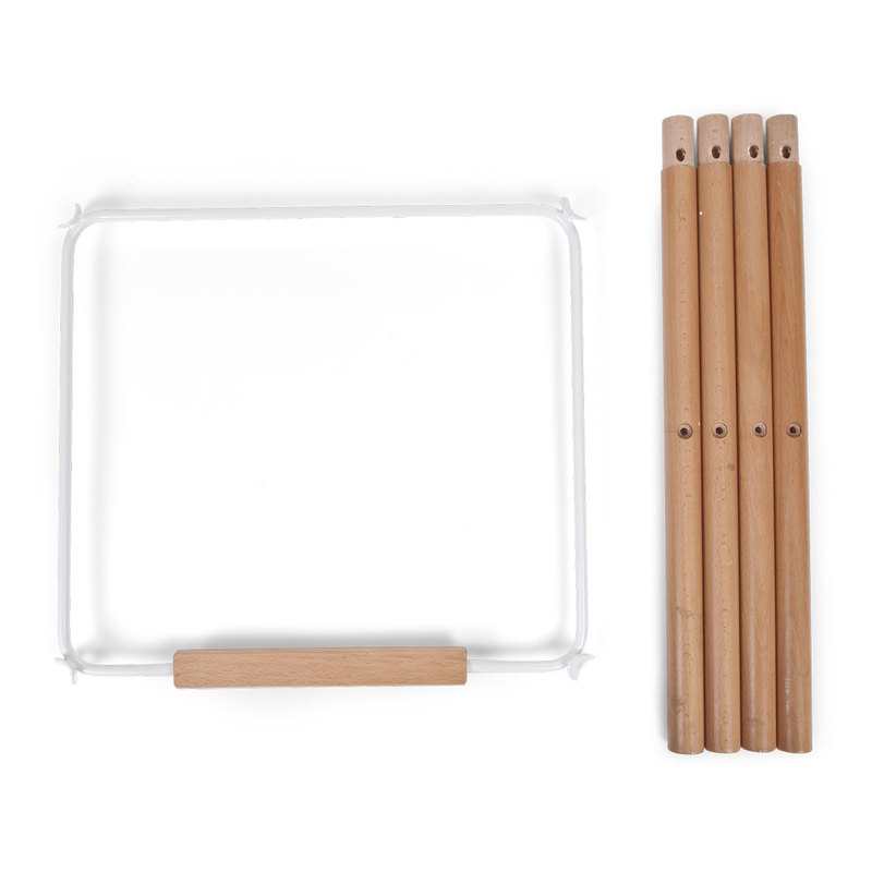 Set de longs pieds en bois naturel pour chaise haute Evolu Childhome