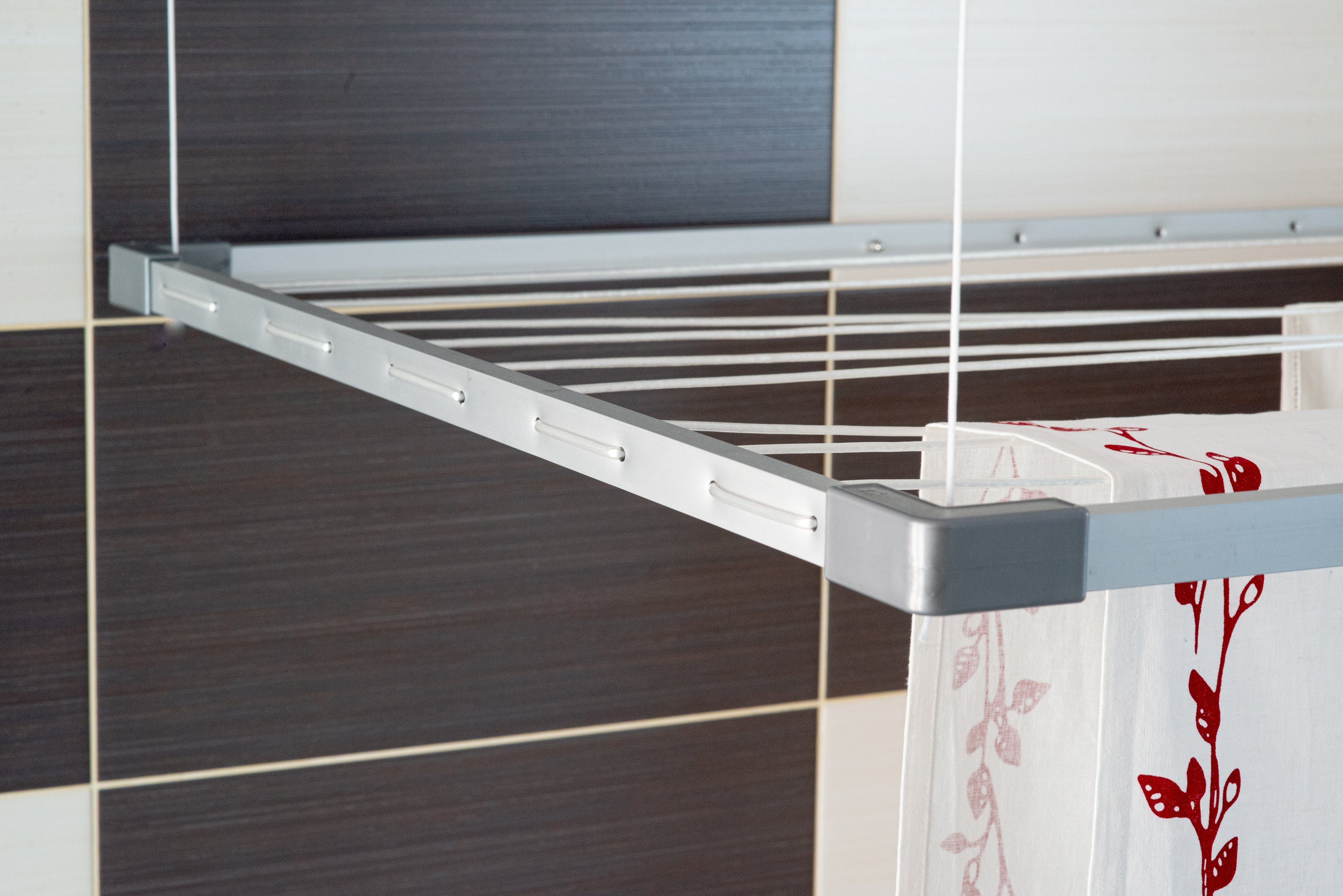 DRY-SMART Wäscheständer FLEX, Erweiterbar bis zu 16 m Trockenlänge, Platzsparend