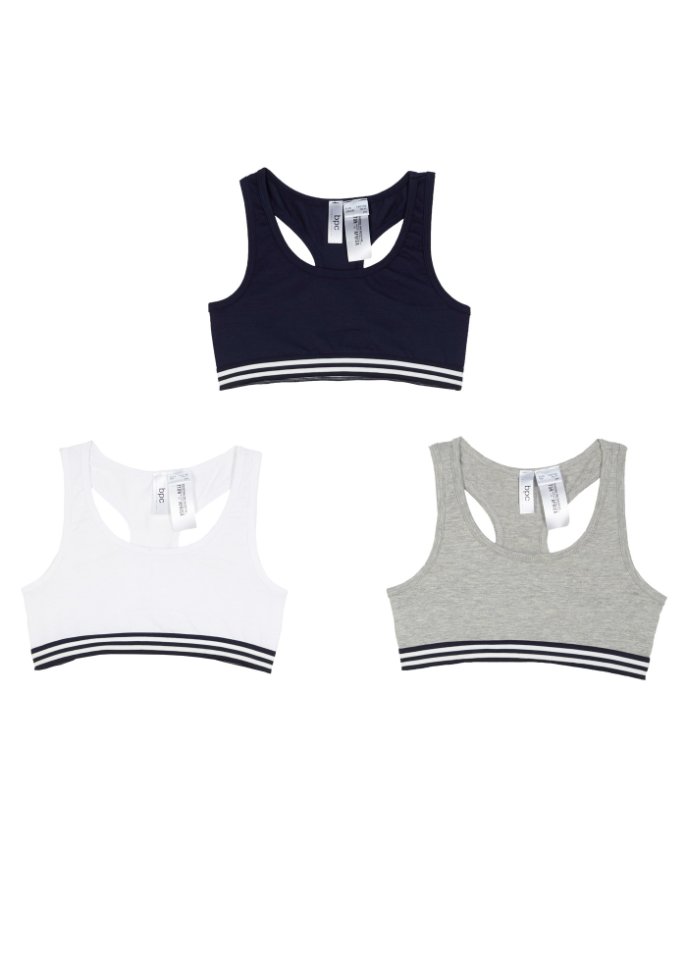 Mädchen Bustier (3er-Pack)