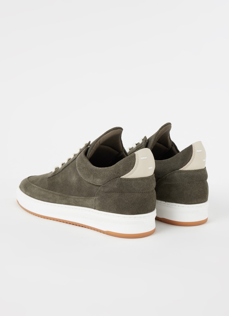 Niskie buty sportowe Filling Pieces Ripple ze zamszu ze skórzanymi detalami.