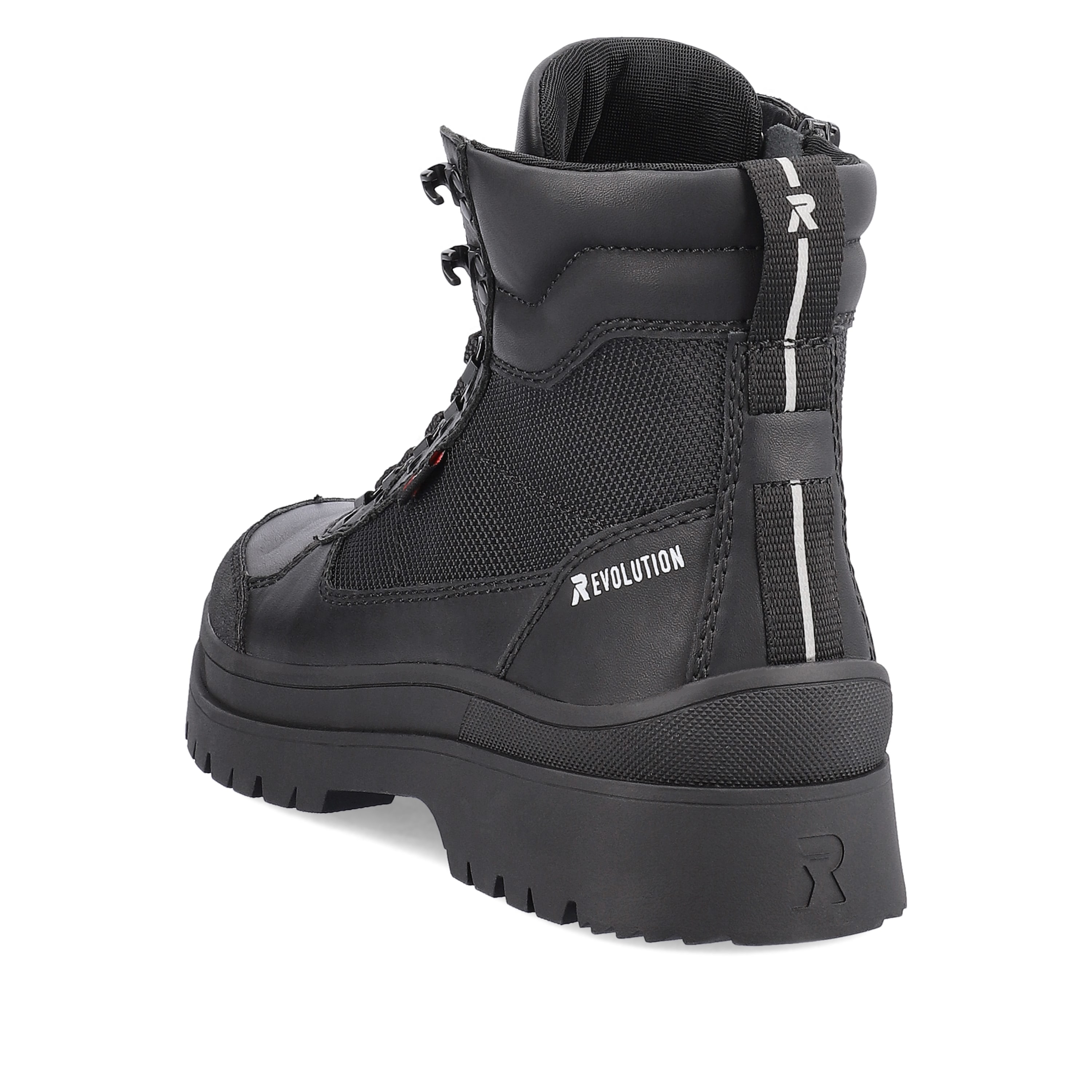 Rieker Herren Schnürstiefel noir