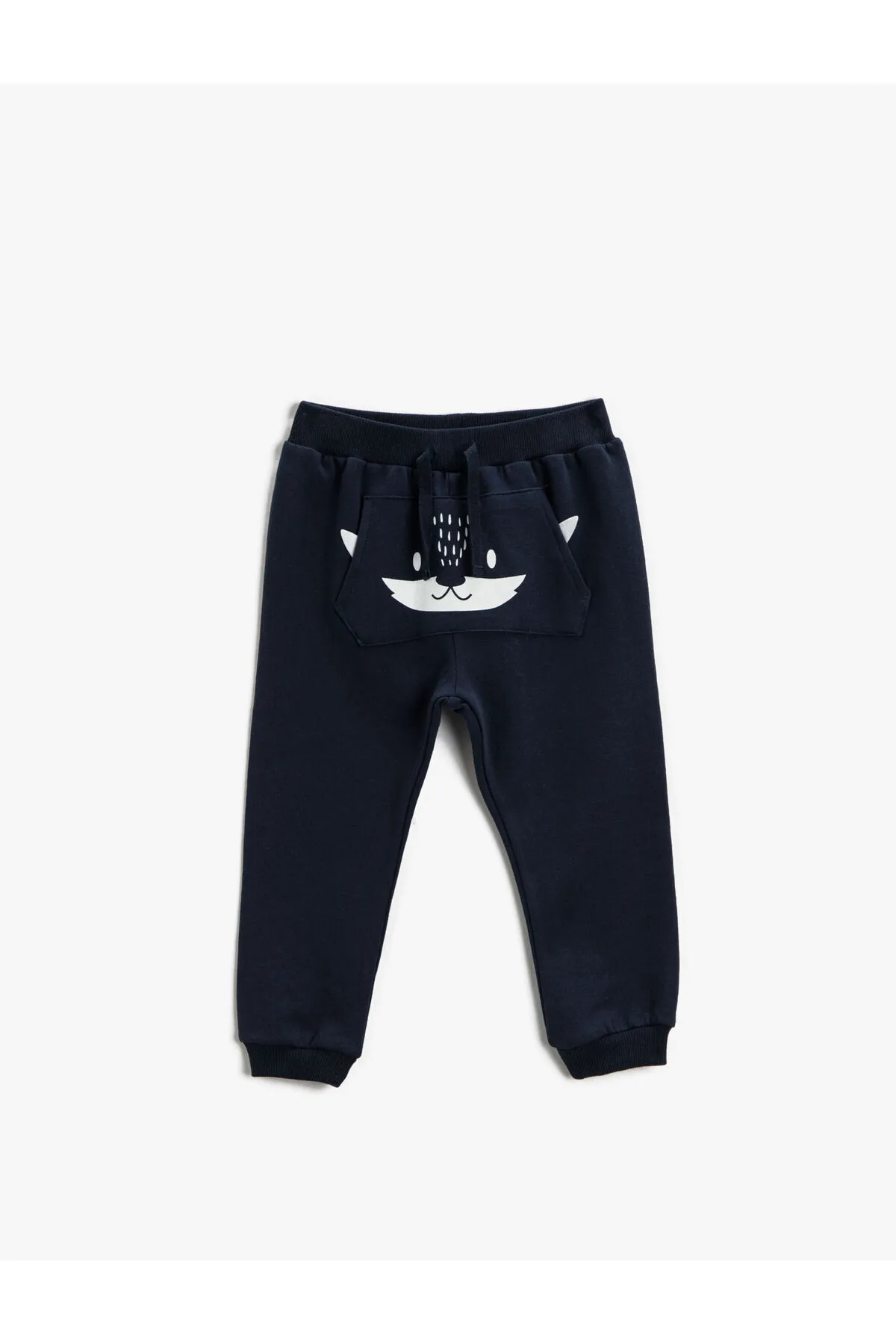 Koton  Marineblaue Baby-Jogginghose mit normalem Bein 3wmb40005tk
