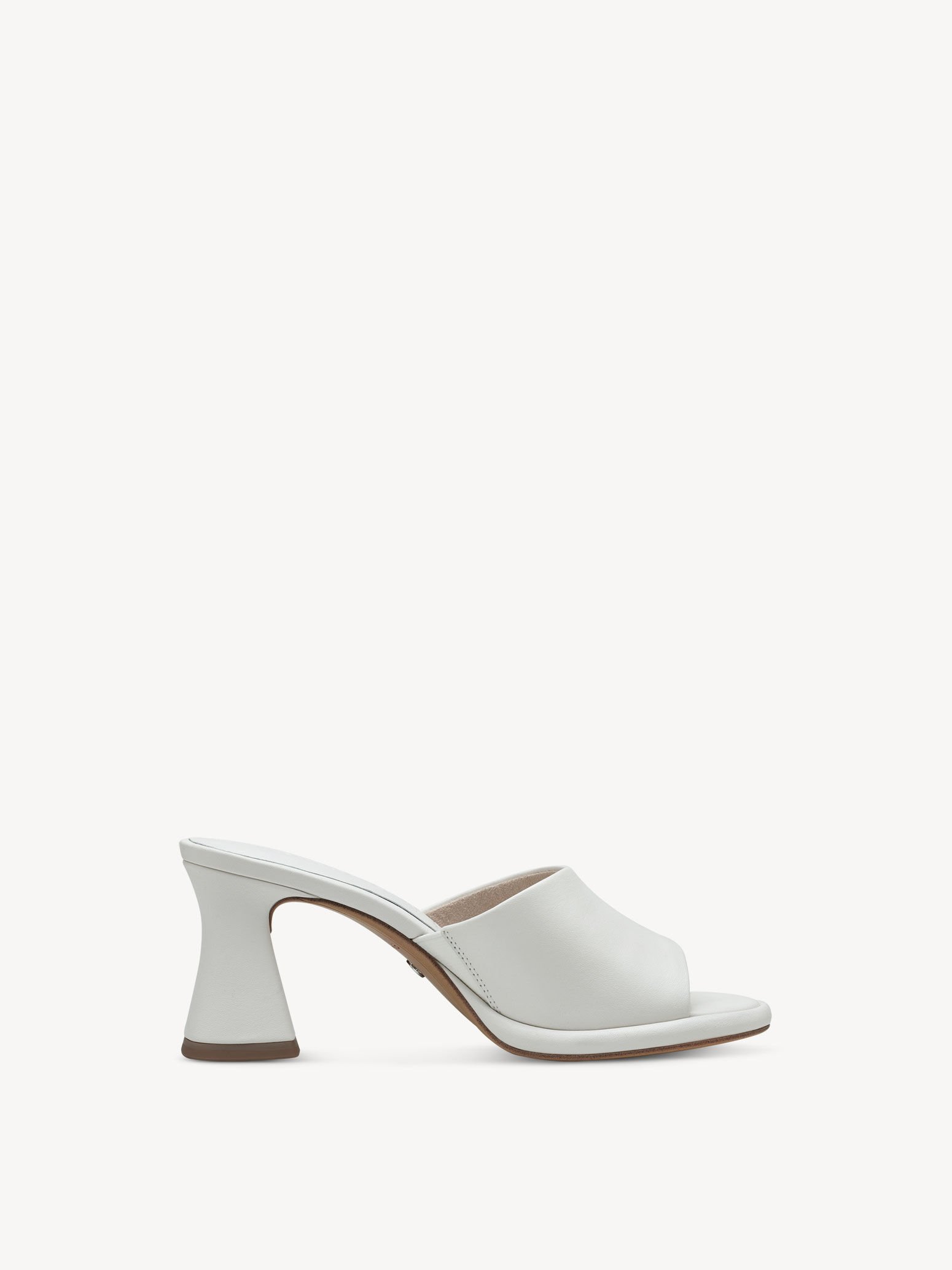 Mule en cuir - blanc