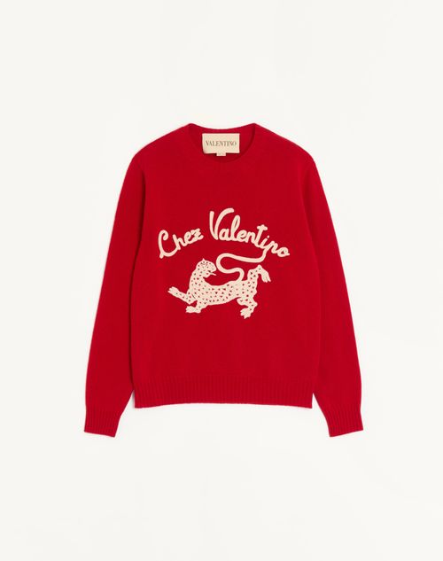 Suéter de lã Valentino com bordado na Valentino & Panther