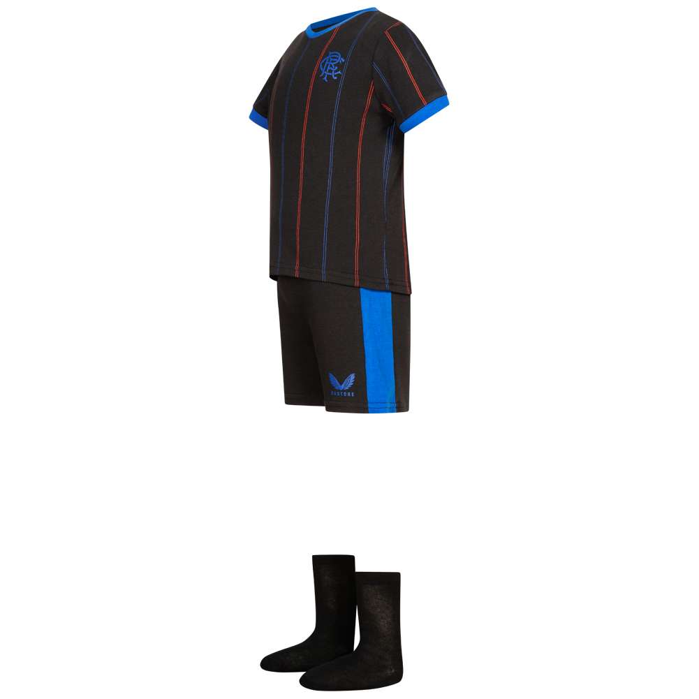 Glasgow Rangers FC CASTORE Baby / Kleinkind Trikot Set RAN2209-BLACK