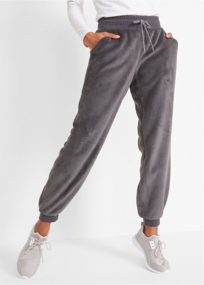Fleece Jogginghose mit Bündchen