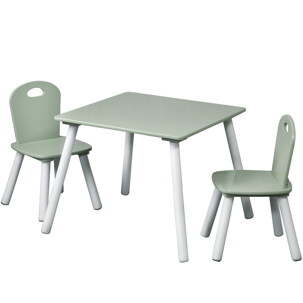 Kesper Kindertisch mit 2 Stühlen, mint - 3er Set