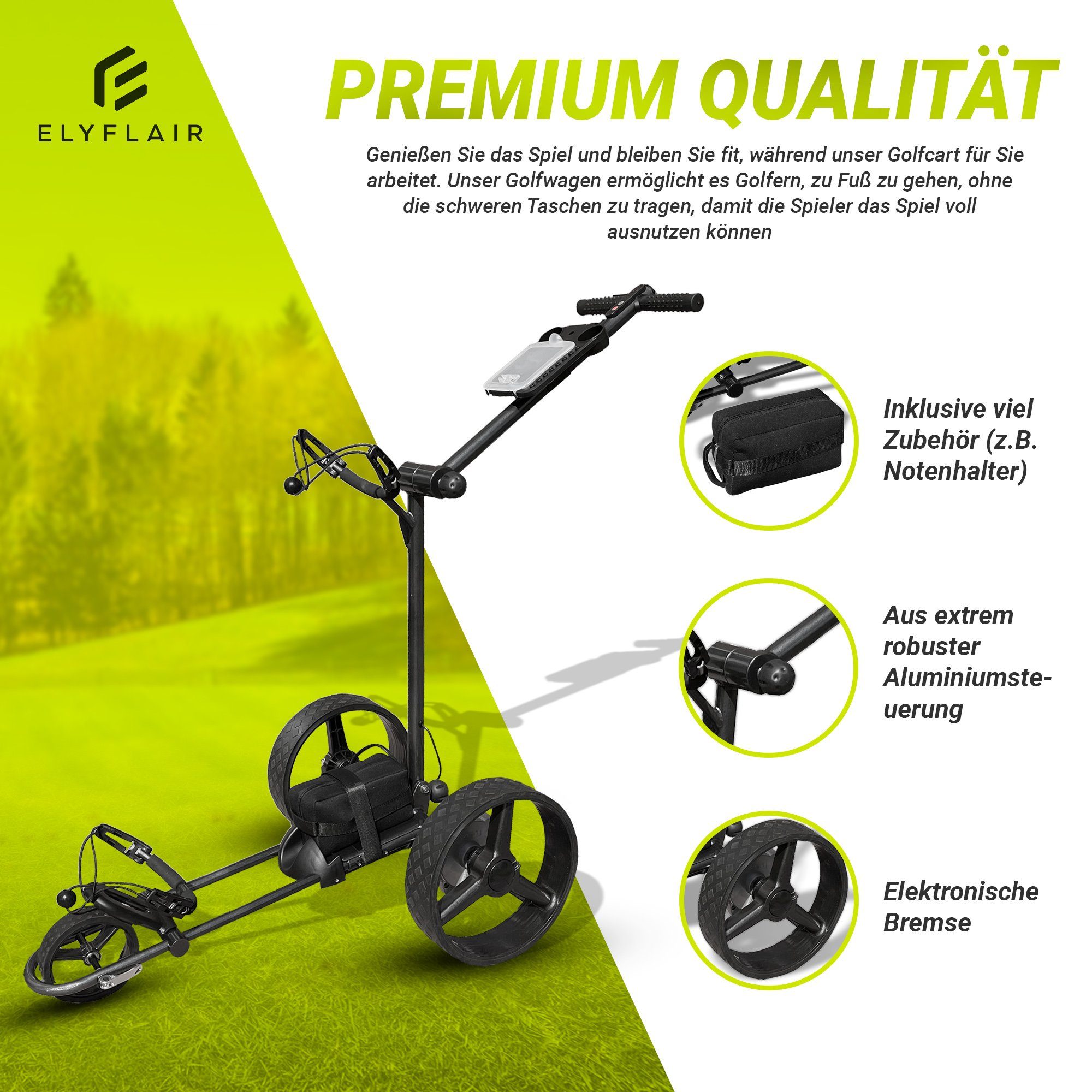 ELYFLAIR Golftrolley ELYFLAIR® Elektrischer Golftrolley