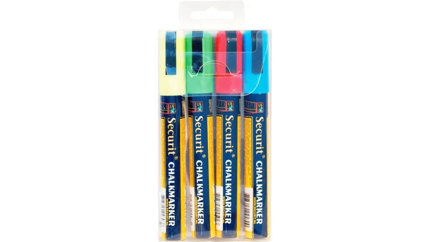 Securit Kreidemarker mittel 4er-Set farbig sortiert sortiert