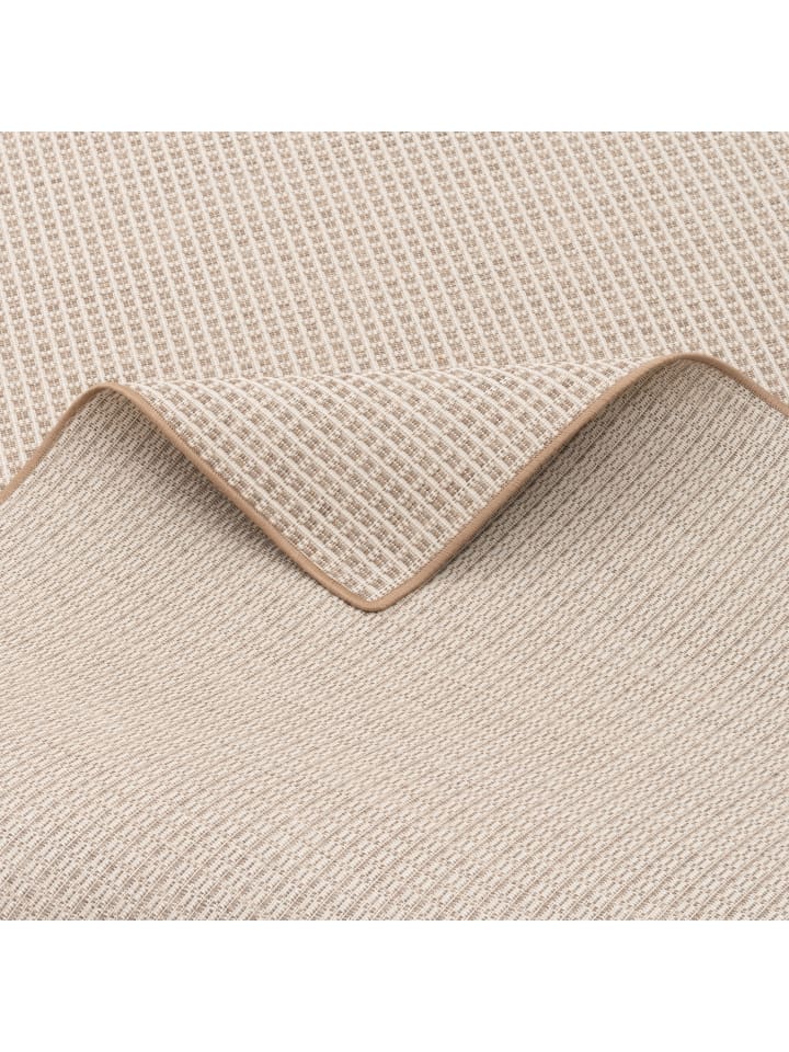 Snapstyle In & Outdoor Teppich Flachgewebe Oslo Karo Modern in Beige günstig kaufen