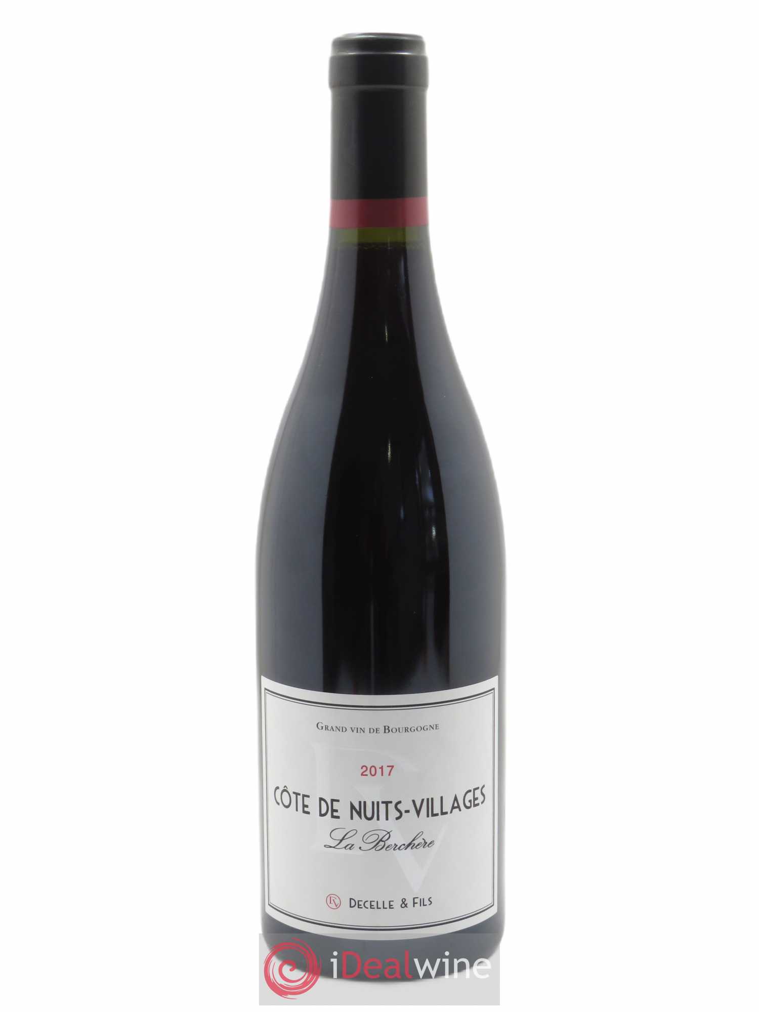 Côte de Nuits-Villages La Berchère Decelle & Fils (Domaine)  2017 - Lot de 1 Bouteille