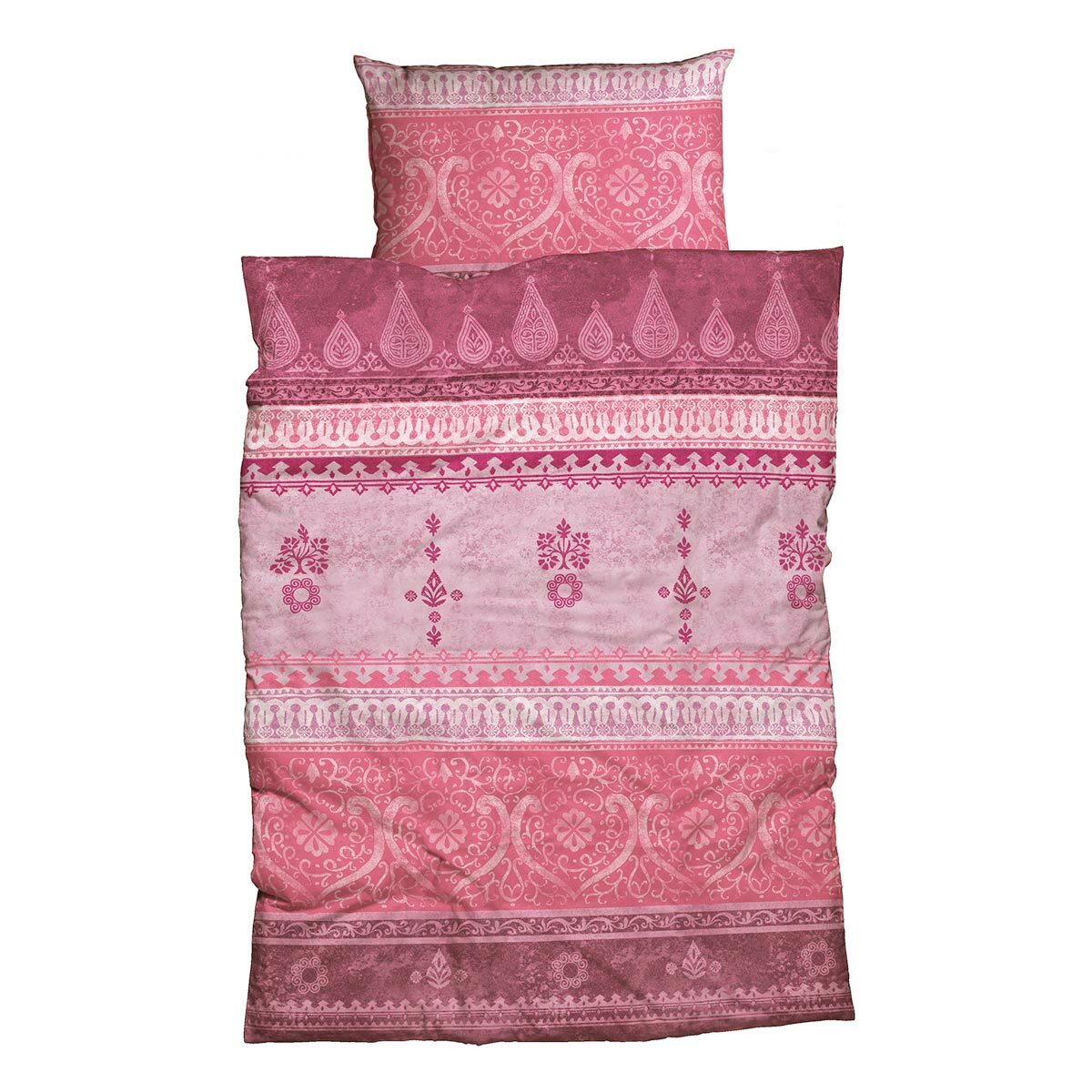 Traumschlaf Biber Bettwäsche Indi beere pink