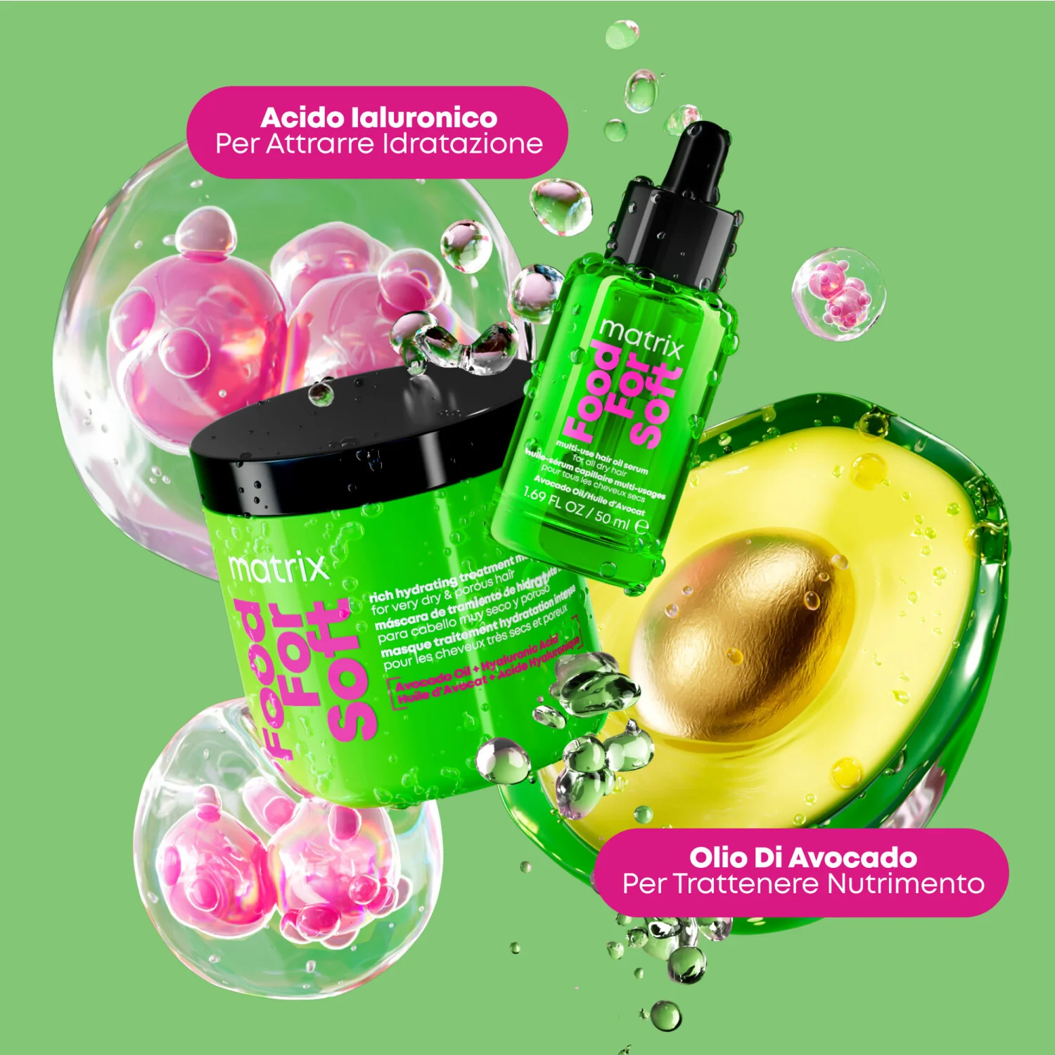 Food For Soft daudzfunkcionāla matu eļļas serums - matu eļļa