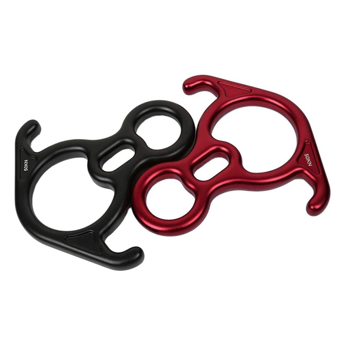 Rwoythk Klettergurt Abseilgerät Klettern 8 Descender für Seildurchmesser 8-13 mm