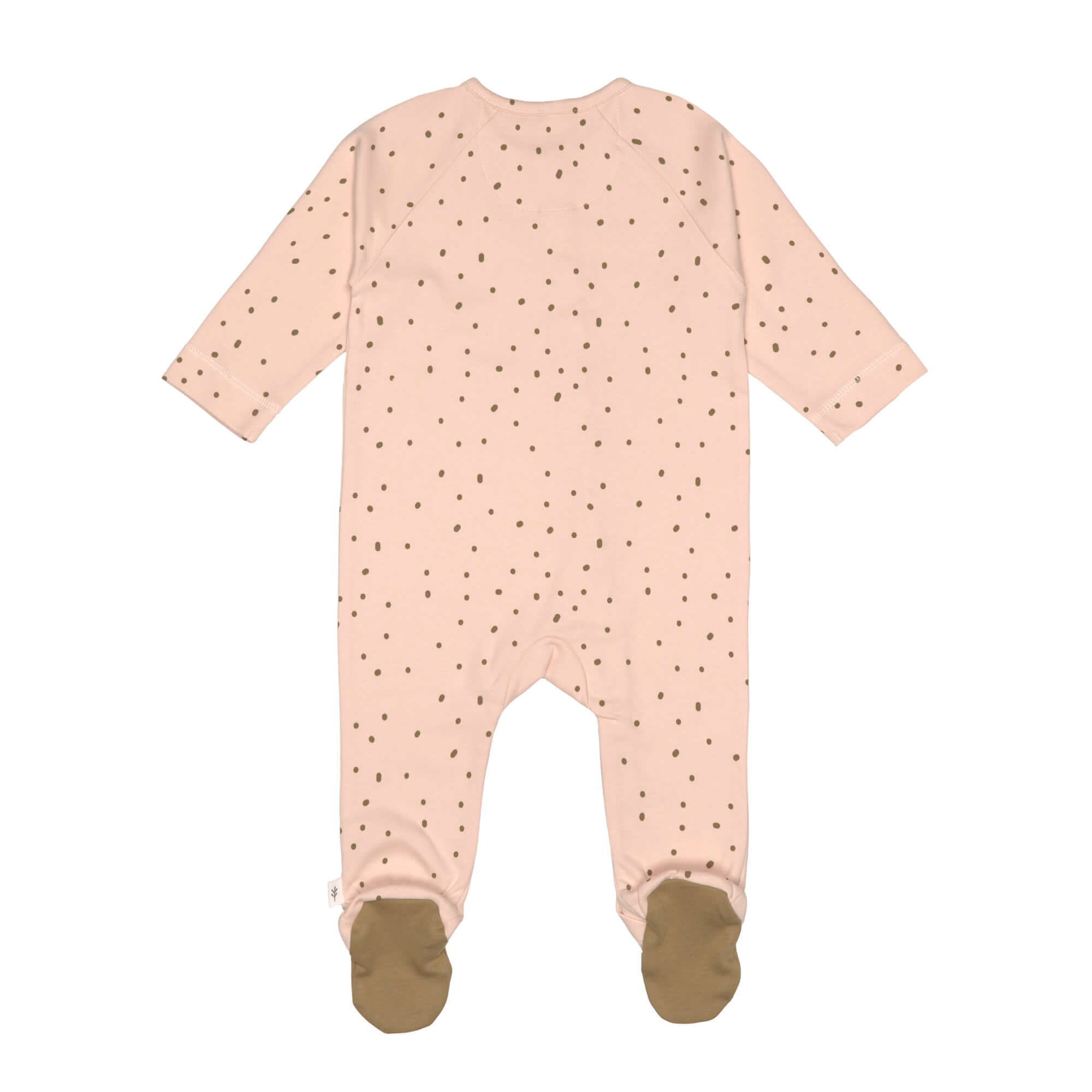 Baby Schlafanzug mit Füßen - Bio Baumwolle, Rosa