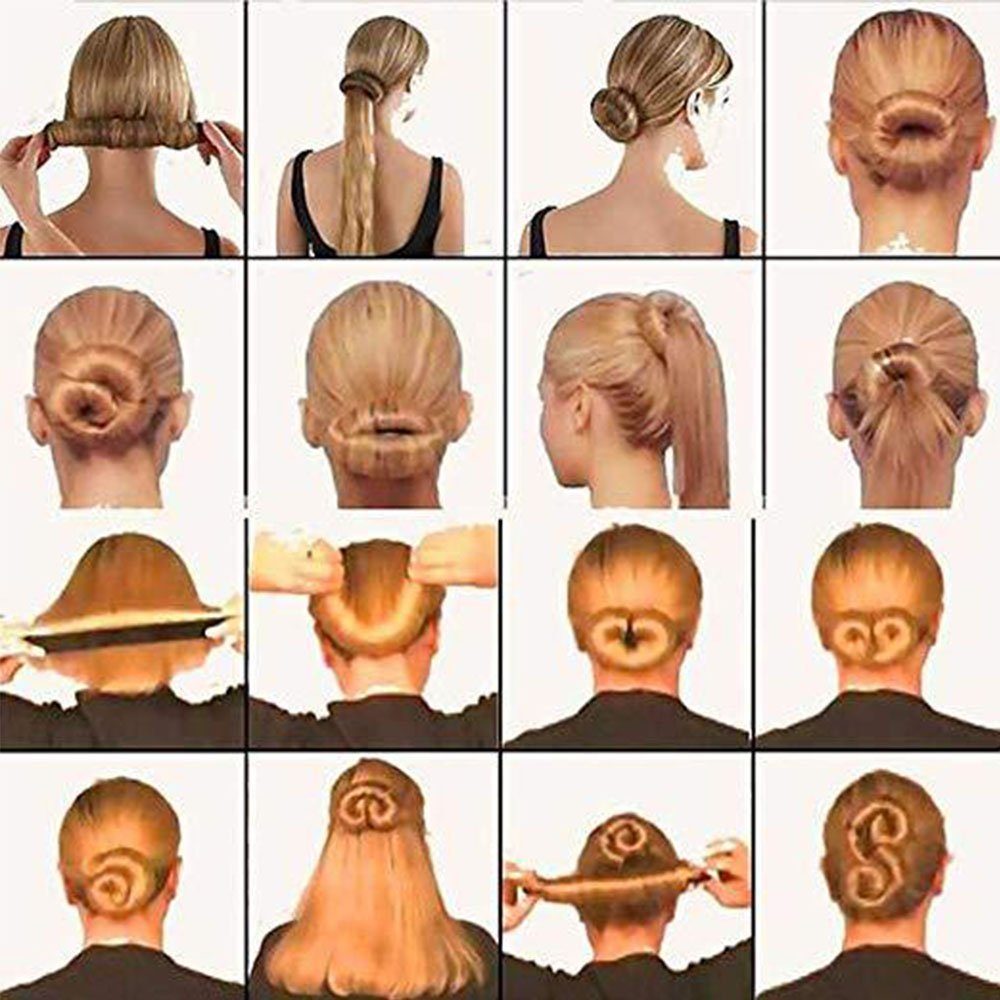 Devenirriche Haarband Original Dutt Hair Bun Maker Hilfe für lange und kurze Haare geeignet