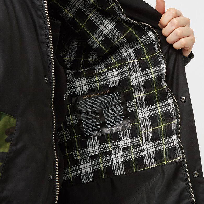 A Bathing Ape Barbour x Bape 1st Camo Bedale Jacket black