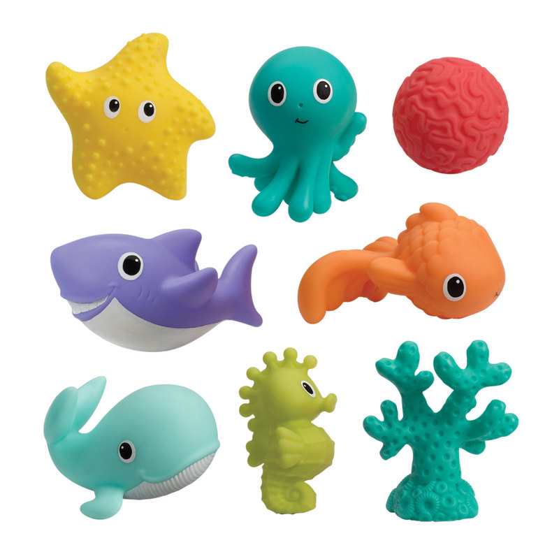 8 arroseurs de bain Infantino