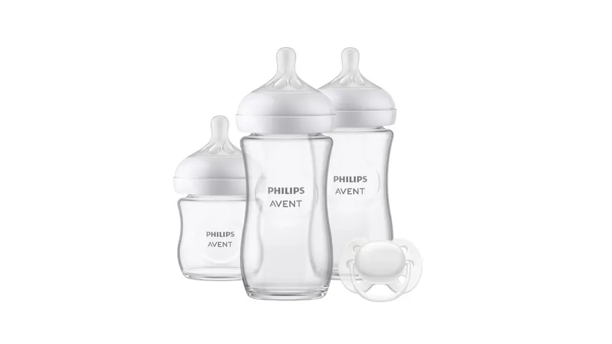 PHILIPS Avent Babyflaschen Set aus Glas Natural Response SCD878/11