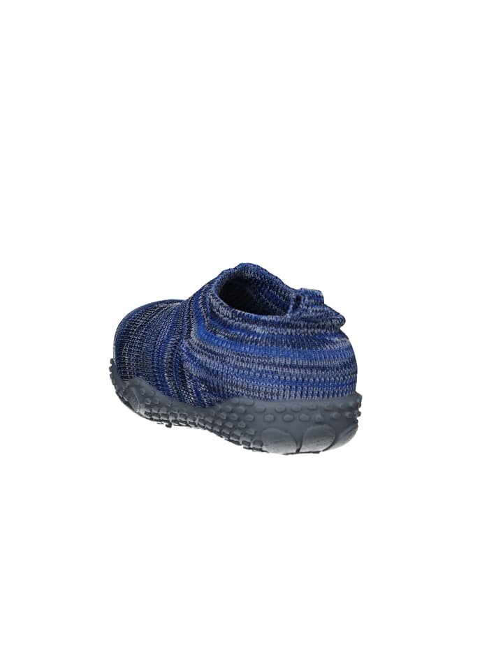 Playshoes Hausschuh Strick in Blau günstig kaufen