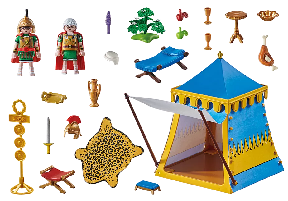 Asterix: Anf&uuml;hrerzelt mit Gener&auml;len