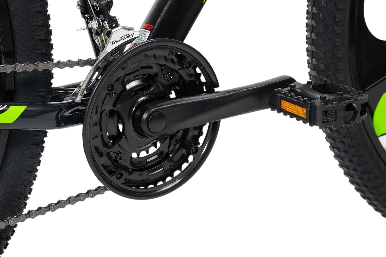 KS Cycling Mountainbike Hardtail 26'' Sharp Schwarz-Grün RH 51 cm