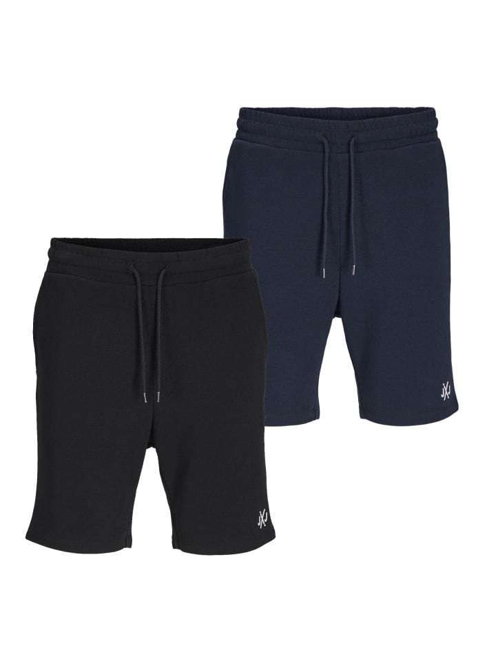 Jack & Jones Sweat Shorts - JPSTGORDON JJBRAD SWEAT SHORTS 2-Pack in GORDON 2er Pack 1 günstig kaufen