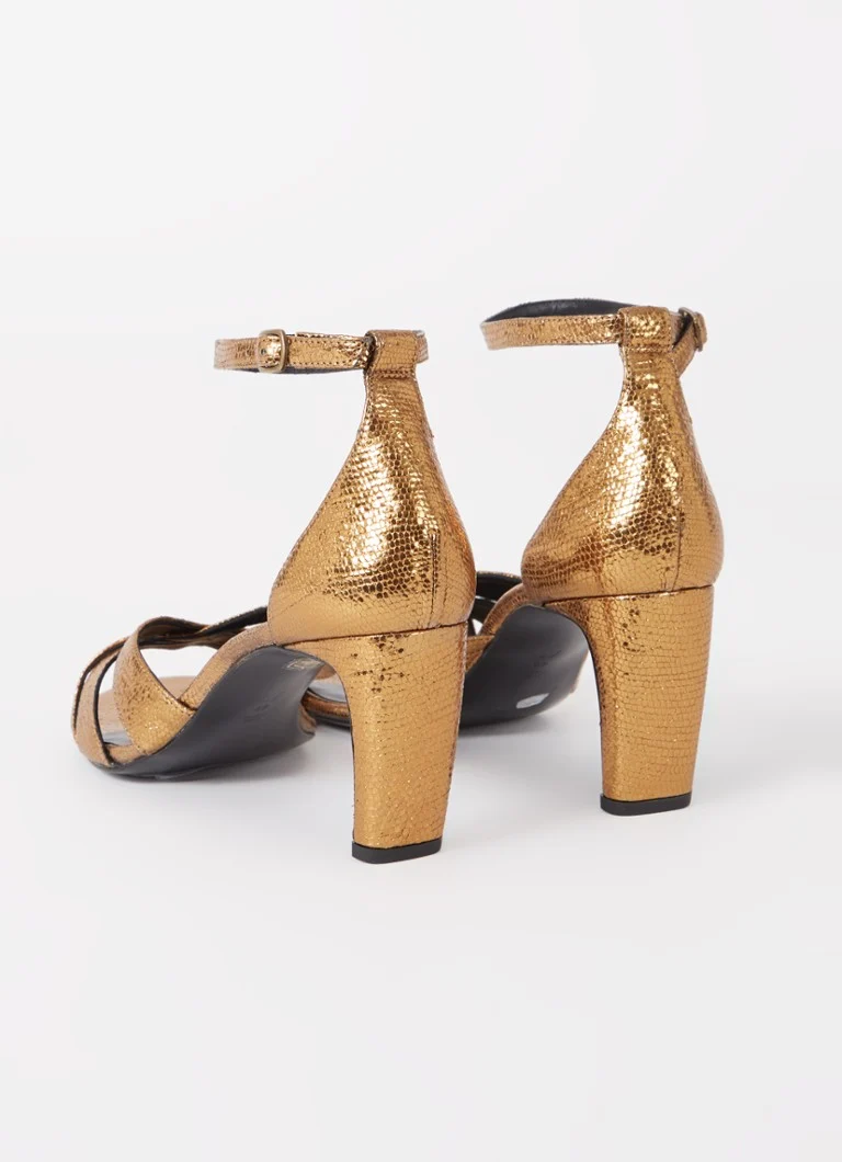 Sandali Whistles Hailey in pelle con texture effetto serpente