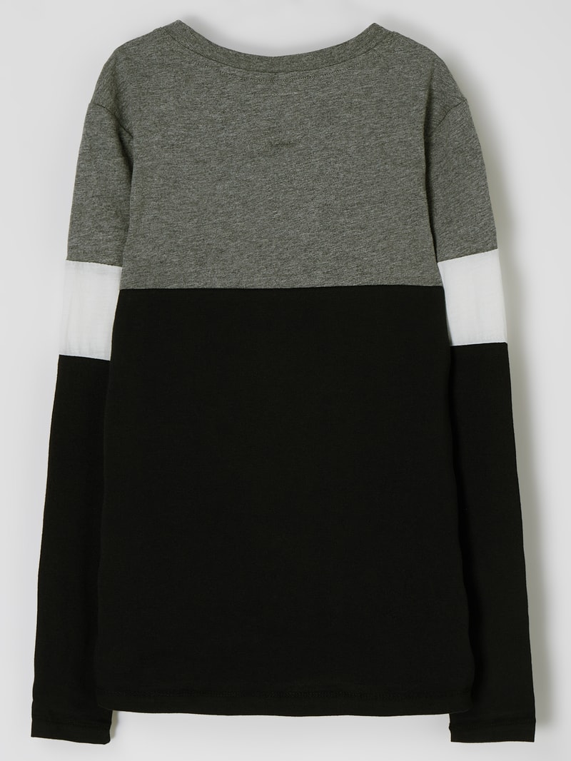 Sweatshirt aus Baumwolle in schwarz