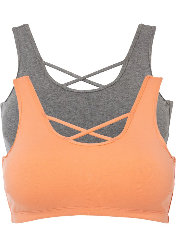 Bustier mit Bio-Baumwolle (2er Pack)