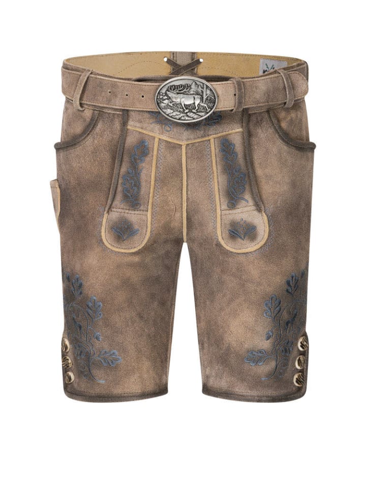 Nübler Lederhose kurz Klemens Jein in Stein günstig kaufen