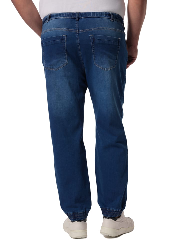 Men Plus Jeanshose in blue denim günstig kaufen