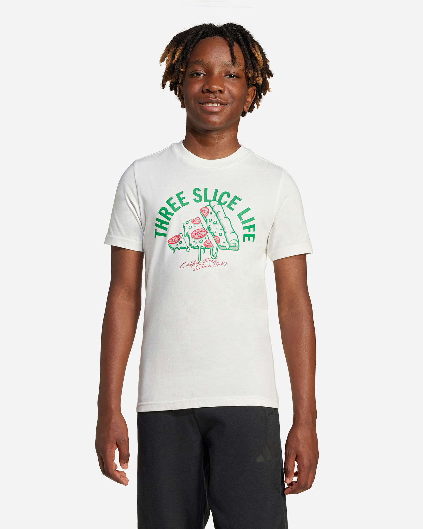 T-shirt Adidas Pizza Logo Jr JI6678