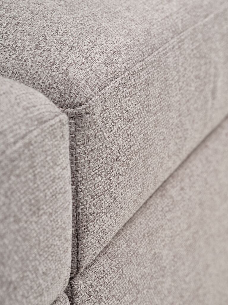 OKSBY sofa module. OKSBY sofa center module with bedding container, sand fabric.