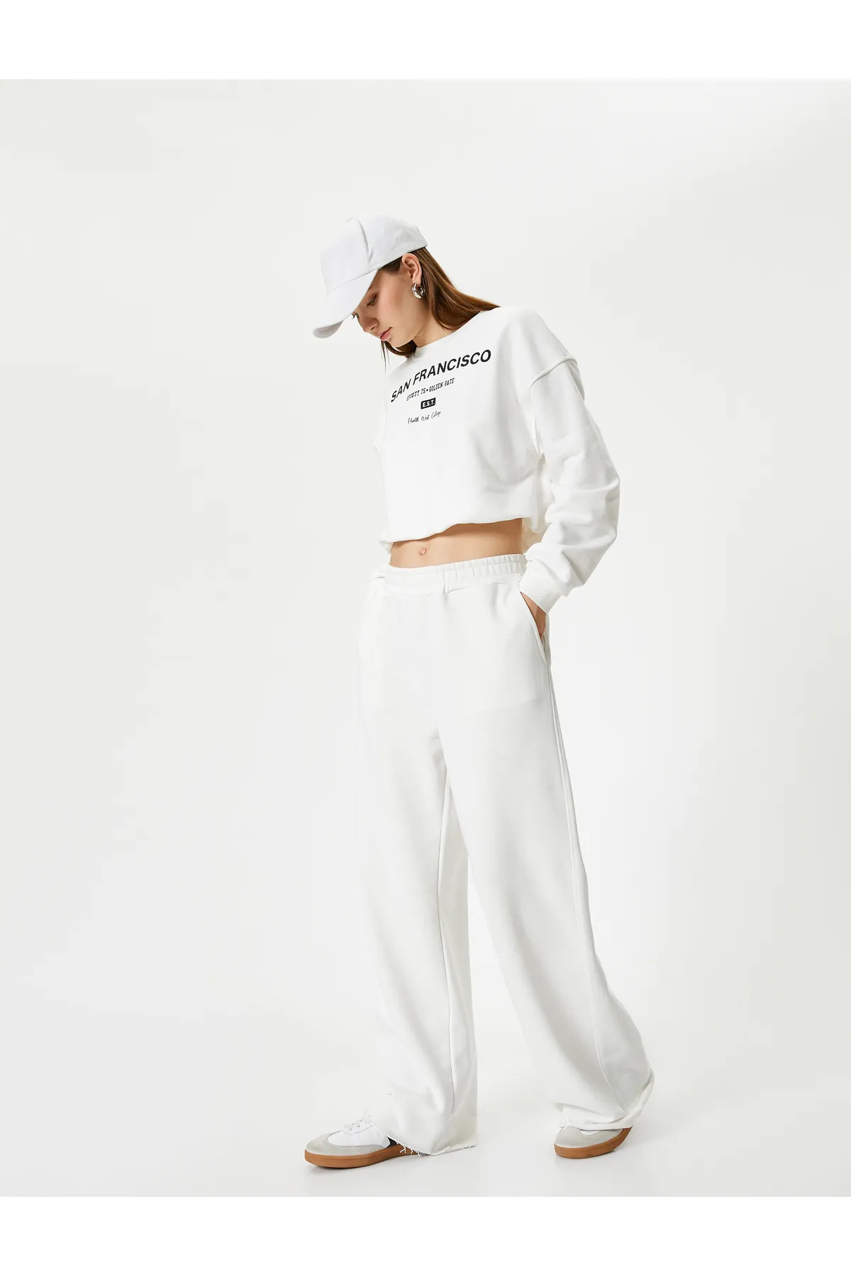 Koton  Jogginghose mit weitem Bein, Taschen und elastischem Bund