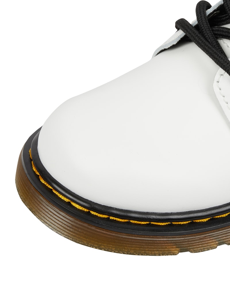 Boots aus Leder Modell 'Romario' in weiß
