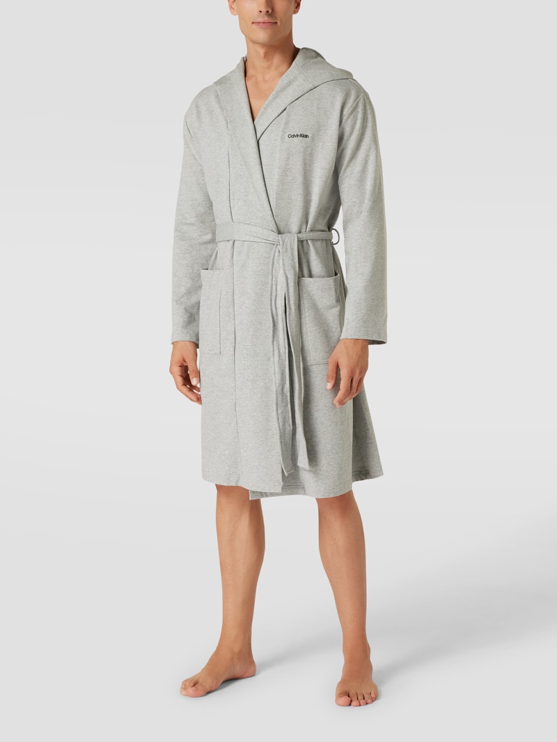 Trunks mit Label-Details im 3er-Pack in mittelgrau meliert